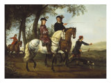 Landscape with Sportsmen Setting Out For the Hunt, c.Early 1650S