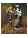 Buy Statuette and a Vase of Flowers, Statuette et Vase de Fleurs, 1910 at AllPosters.com