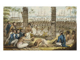 Buy Captain Cook at the Island of Otaheite, from the Voyages of Captain Cook at AllPosters.com