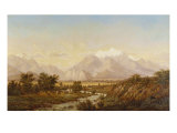 Buy Estes Park, Colorado Landscape with Ute Indian Encampment, c.1866-1869 at AllPosters.com