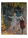 Young Girls Playing in the Garden, Fillettes Jouant Dans Un Jardin