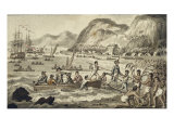 Buy Captain Cook Landing in Owyhee, from the Voyages of Captain Cook at AllPosters.com