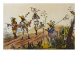 Native Hunters Return to the Town, Negres Chasseurs Rentrant en Ville