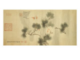 Buy Five Bats Amidst a Pine Branch, Jiachen Year of Guangxu Era at AllPosters.com