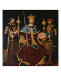 Saint Ferdinand Enthroned with Two Courtiers