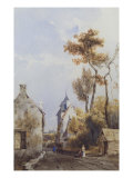 Buy View of a Village Street, Waterloo, 19th Century at AllPosters.com