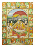 Rama and Sita Enthroned. Mandi, c.1800-1820