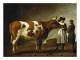 Butcher with a Bull Giclee Print