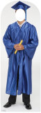 Male Graduate Blue Cap & Gown