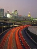 Motion Blur of Lights from Cars on Highway in Atlanta, Georgia