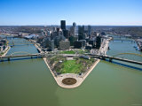 Buy Aerial View of Skyscrapers and High-Rises in Pittsburgh, Pennsylvania at AllPosters.com