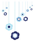 Blue Hanging Flowers