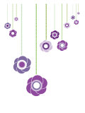 Purple Hanging Flowers
