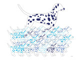 Blue Dalmation Pattern