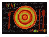 Buy Striped Plate- Orange at AllPosters.com