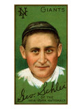 New York City, NY, New York Giants, George H. Schlei, Baseball Card