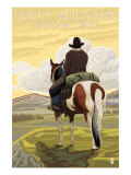 Buy Rocky Mt. National Park, Colorado, Cowboy Scene at AllPosters.com