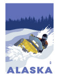 Alaska, Snowmobile Scene