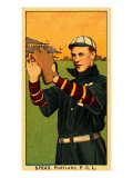 Portland, OR, Portland Pacific Coast League, Speas, Baseball Card