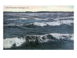 Buy Burlington, Vermont, View of a Wavy Lake Champlain at AllPosters.com
