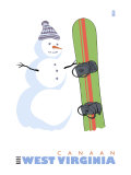 Canaan, West Virginia, Snowman with Snowboard