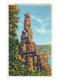 Buy Wisconsin, Devil's Lake State Park View of Cleopatra's Needle at AllPosters.com