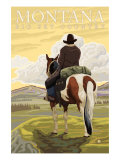 Buy Montana, Big Sky Country, Cowboy on Horseback at AllPosters.com