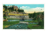 Evergreen, Colorado, Exterior View of the New Troutdale Hotel in Bear Creek Canyon
