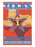 Buy Texas, The Lone Star State, Longhorn Bull at AllPosters.com