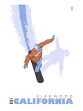 Kirkwood, California, Stylized Snowboarder