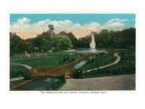 Hershey, Pennsylvania, View of Hershey Park Sunken Garden and Electric Fountain