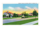 Fort Benning, Georgia, Rainbow Avenue View of the Infantry School