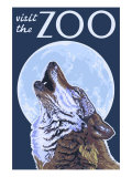 Buy Visit the Zoo, Wolf Howling at AllPosters.com