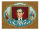Rudolph Valentino Brand Cigar Inner Box Label
