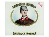 Sherlock Holmes Brand Cigar Box Label
