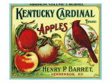 Buy Henderson, Kentucky, Kentucky Cardinal Brand Apple Label at AllPosters.com