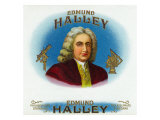 Edmund Halley Brand Cigar Box Label