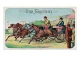 Our Trotters Brand Cigar Box Label, Horse Racing