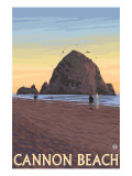 Cannon Beach, Oregon, Haystack Rock View Premium Poster