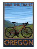 Oregon, Mountain Bike, Ride the Trails Premium Poster