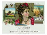 Pure Gold Brand Cigar Box Label