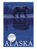 Alaska, Bear in the Moonlight