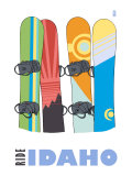 Buy Idaho, Snowboards in the Snow at AllPosters.com