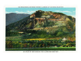 Colorado Springs, Colorado, View of Cheyenne Mountain and the Switchbacks