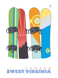Canaan, West Virginia, Snowboards in the Snow
