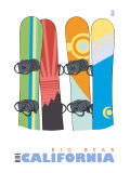 Buy Big Bear, California, Snowboards in the Snow at AllPosters.com