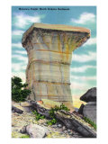North Dakota, T. Roosevelt National Park View of Nature's Pulpit, Badlands