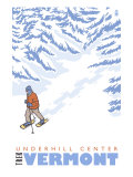 Stylized Snowshoer, Underhill Center, Vermont