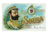 Buy Sousa Brand Cigar Box Label, John Philip Sousa, American Composer and Conductor at AllPosters.com