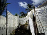 Buy Traditional Embroidered Table Clothes and Bed Sheets, Madagascar at AllPosters.com